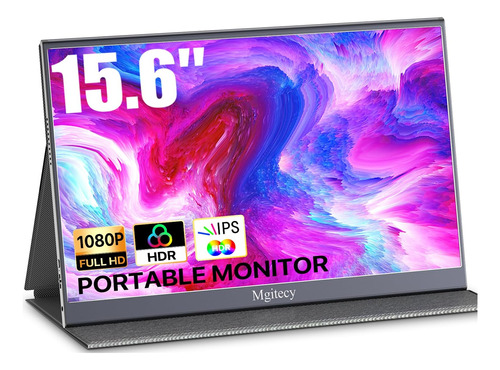 Mgitecy Monitor Portátil De 15,6 Pulgadas 1080p Usb C Hdmi M