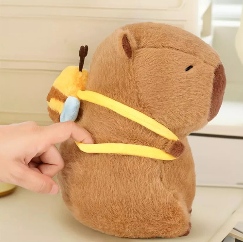 Carpincho De Felpa Con Mochila Grande, Muñeca Suave Y Tierna