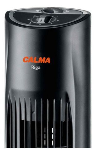 Ventilador De Torre Calma Riga Estructura Negro Diámetro 40 cm