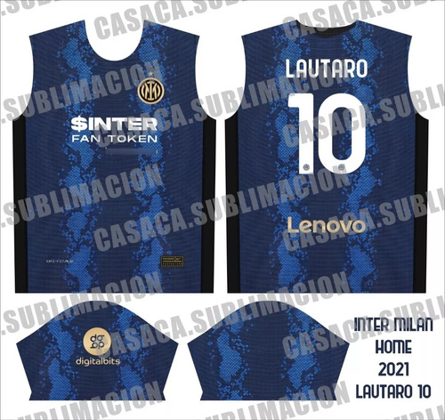 Plantilla Para Sublimar Camiseta Inter Milan
