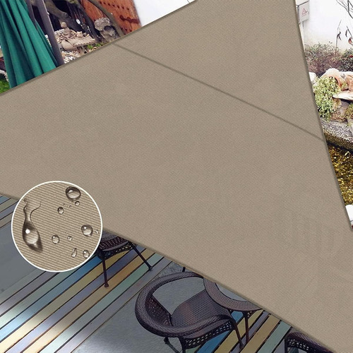 Toldo Protector Para Jardin Impermeable De 3.6 Mts Marron