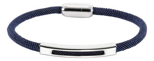 Pulsera De Acero Inoxidable Enso Para Hombre Emb125bl Azul