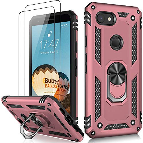 Funda Para Google Pixel 3a Rosa Dorado Grado Militar