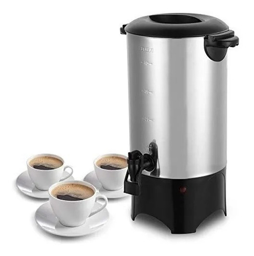 Cafetera Percoladora Rca 40 Tazas De Acero Inoxidable 6l