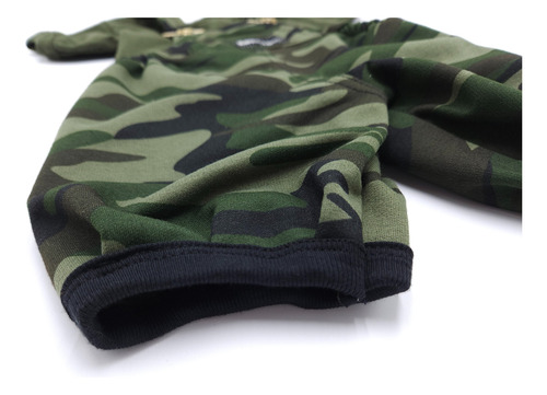 Conjunto Overol Camuflaje Con Playera Para Bebe Niño Militar