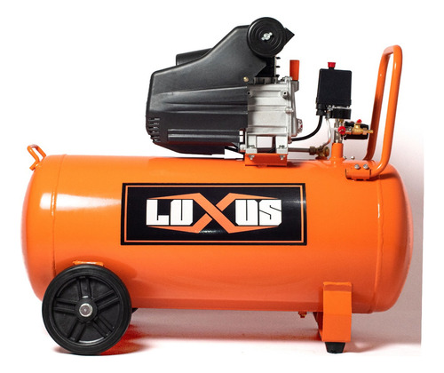 Compresor de aire eléctrico portátil Luxus EG-AC2100 monofásico 100L 2.5hp 220V 50Hz naranja