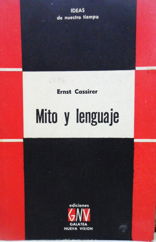 Mito Y Lenguaje Ernst Cassirer