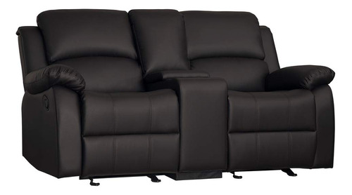 Sofa Reclinable Consola Color Marron