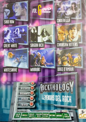 Rock Leyendas Vol.6 Dvd Nuevo Grandes Artistas Internacional