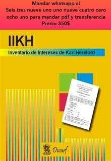 Test Inventario De Interes Profesionales De Hereford