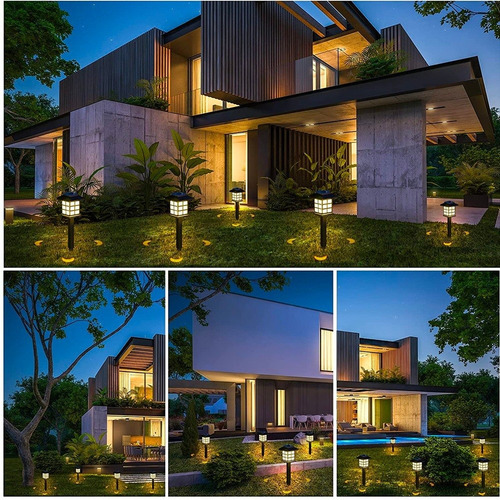 6 Luces Led Solares De Jardín, Lámpara Solar Para Jardín