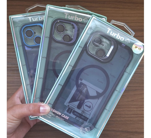 Capa Case Turbo Compatível Com Magsafe Para iPhone 14 E 15