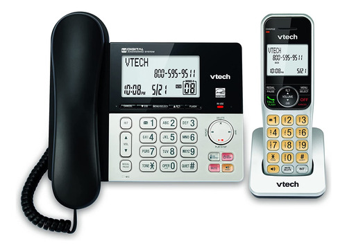 Vtech Vg208 Dect 6.0 Expandable Corded/cordless Phone For Ho