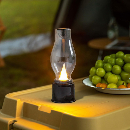 Linterna Vintage Lámpara Led De Queroseno Vintage Vela Sin L