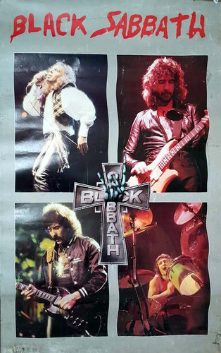 Black Sabbath Poster Original De 1982 Uk Dio Ozzy Metal G123