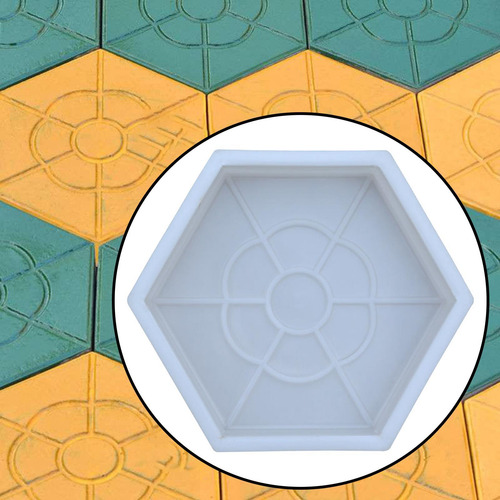 Pavimento Hexagonal De Color, Reutilizable,
