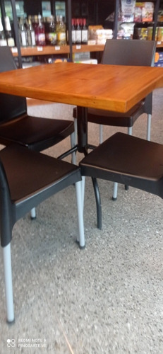 Imagen 5 de 6 de Mesas Para Restaurant En Madera Y Metal
