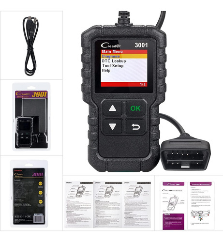 Escáner Creader 3001 Obd2, Lector De Código De Falla ...