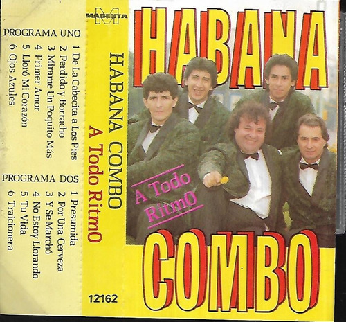 Habana Combo Album A Todo Ritmo Sello Magenta Cassette