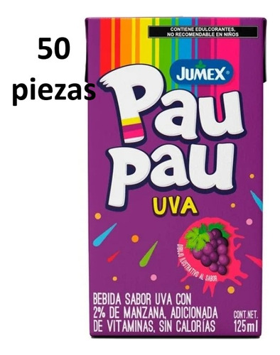 Jugo Paupau Jumex 125ml Sabor Uva 50pz