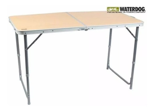 Mesa Plegable Waterdog Aluminio 120x60x70 Tipo Valija Tbs808