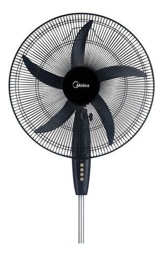 Ventilador De Pie Midea 20¨ Negro Cantidad de aspas 5 Diámetro 50 cm Frecuencia 50 Material de las aspas Plástico