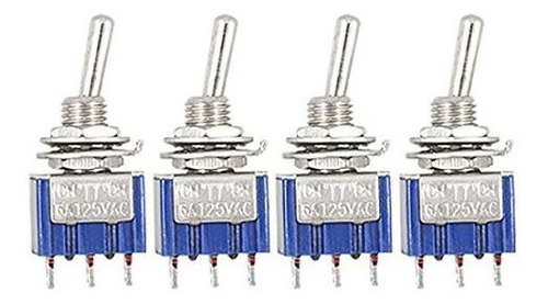 Amico 4 Repuesto Ac 125v 6a 3 Pin Spdt Encendido Apagado