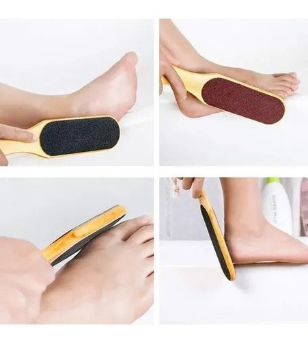Lima Para Pies Mango Madera