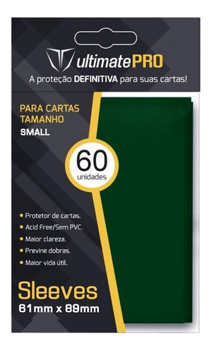 Sleeve Ultimate Pro 60 Un 61x89 Shield Para Yugioh Card Tcg