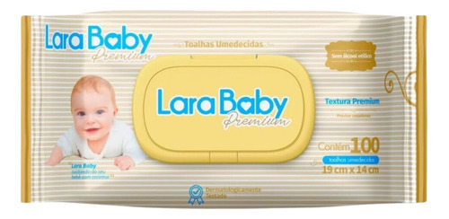 Lencinho Umedecido  100 Unidades Lara Baby Com Embalagem
