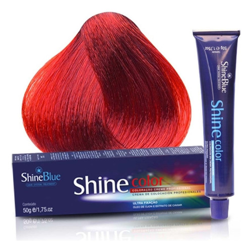 Coloração Creme 0.6 Intensificador Vermelho Shine Blue