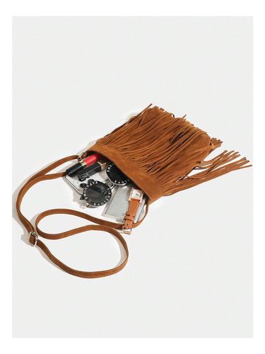 Bolsa Feminina Verdusa Com Franjas Crossbody Boho Tassel Hob