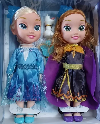 Mu eca Frozen Musical Ana Y Elsa 33cm Alto Ni as. Env o gratis