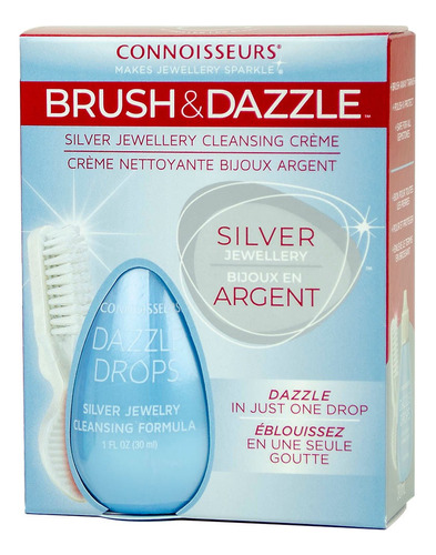 Connoisseurs Brush Dazzle® Crema Limpiadora Plata Paño