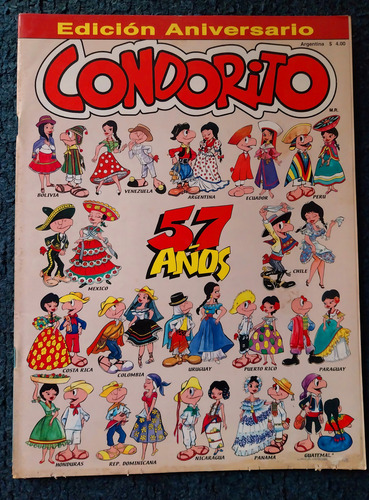 2 Revistas Condorito 57 Y 58 Aniversario Historietas (Usado)