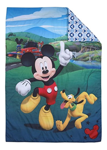 Juego De Cama Disney Para Niños Pequeños, 4 Piezas, Mickey M