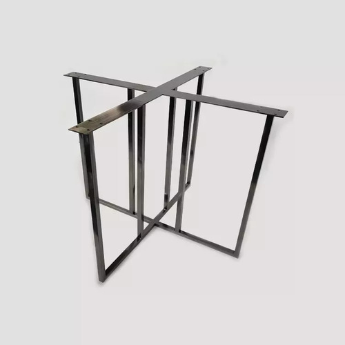 Base Pata Metálica En Fierro Para Mesa Comedor Mod. 4paneles