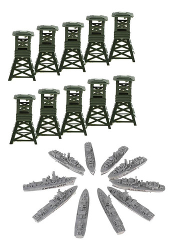 20 Unids Simulación Wathtower De Acorazado Estático Set