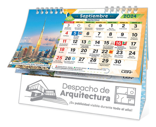 Calendario Escritorio Carton C/hojas 5 Pz Personalizados