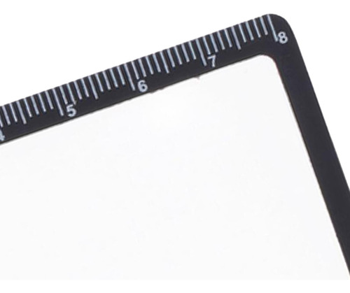 6 Lente Fresnel Com Régua De Lupa Para Cartão De 1 Pacote