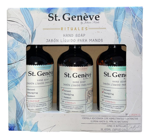 Pack 3 Jabones St. Geneve Rituales 473ml C/u