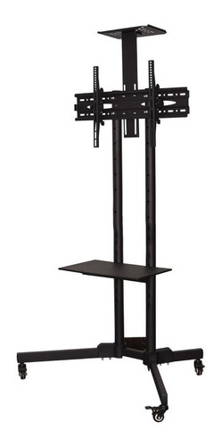 Imagem 7 de 9 de Suporte Chão Piso Pedestal Para Tv Com Rodas