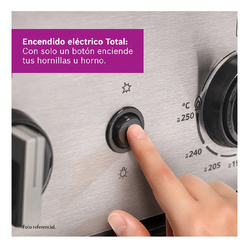 Cocina Bosch Pro425 Max A Gas De Pie 24 4 Hornillas Acero