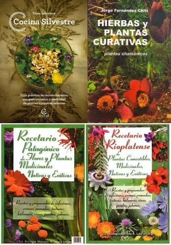 Cocina Silvestre + Recetarios + Hierbas Y Plantas Curativas