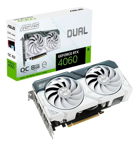 Tarjeta De Video Nvidia Asus Dual Geforce Rtx 4060 White Oc