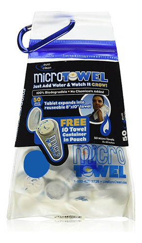 Euroclean Microtowel Tabletas De 100 pack Y Wipe Toalla Co.