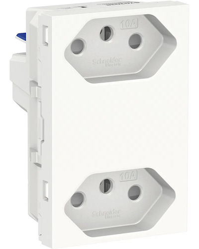 Modulo Tomada Duplex 2p+t 10a Br S70325104 Orion Schneider Cor Branco