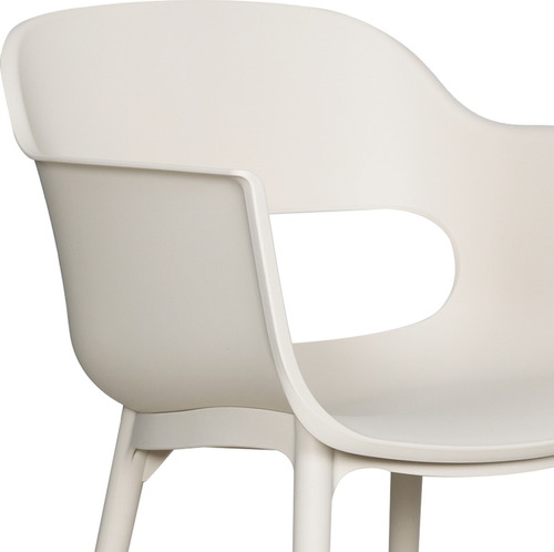 Silla De Jardín Aura 2 Sillas Con Apoyabrazos Resistente Color Blanco