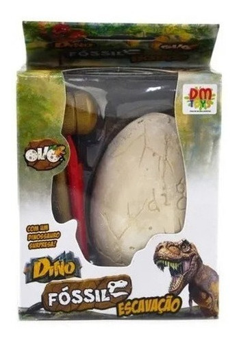 Imagem 4 de 5 de Ovo Dinossauro Fóssil Escavação Brinquedo Escavar Arqueologo