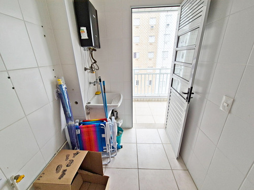 Apartamento 2 Dormitórios, Suíte, Sacada Envidraçada, Garagem, R$ 370 Mil, Em Praia Grande, Ap1390
